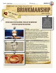 Brinkmanship Cold War