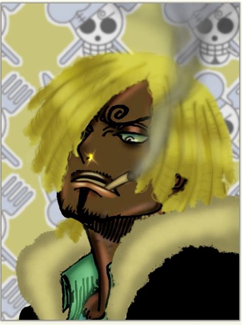 Black Sanji Black Cartoon Characters Black Anime Guy Black Anime