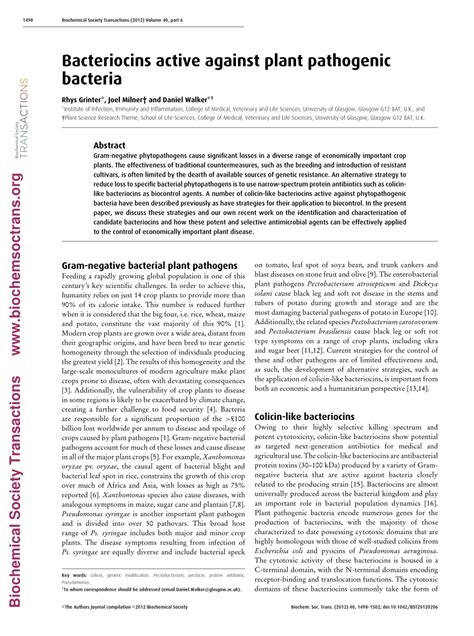 Pdf Bacteriocins Active Against Plant Pathogenic Bacteria Figure 1