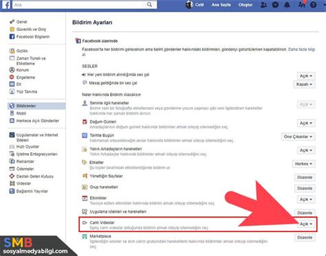 Facebook Canl Video Bildirimini Kapatma Sosyalmedyabilgi