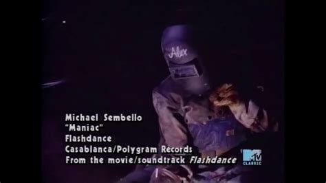 Michael Sembello Maniac Mtv Music Video Youtube