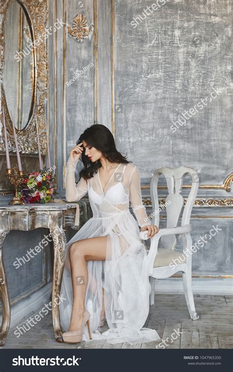 Half Naked Sexy Beautiful Brunette Model Stock Photo Shutterstock