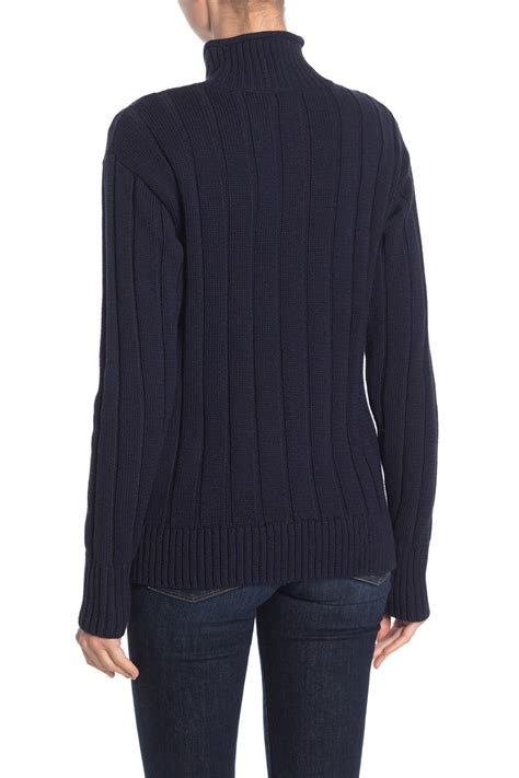 J Crew Mock Neck Cable Knit Sweater Nordstrom Rack