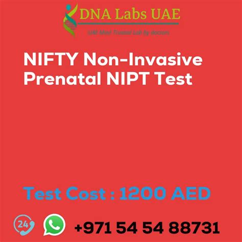 NIFTY Non Invasive Prenatal NIPT Test Price 1200 AED In Dubai