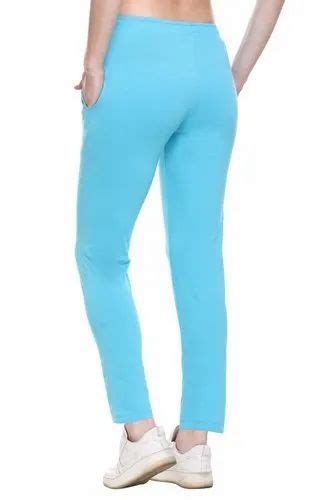 Cupid Women Cotton Regular Fit Trackpants And Lowers Aqua At Rs 499