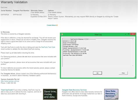 Solved - Seagate ST31000524AS 1TB RMA via www.synnex.com.au | Windows 8 ...