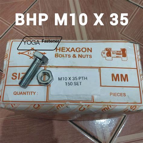 Jual Dus Bhp M Ukuran M X Sampai M X Baut Mur Hexagonal