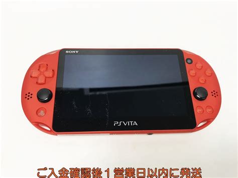 1円 Psvita 本体 セット メタリックレッド 箱あり Sony Playstation Vita Pch 2000 初期化 G04