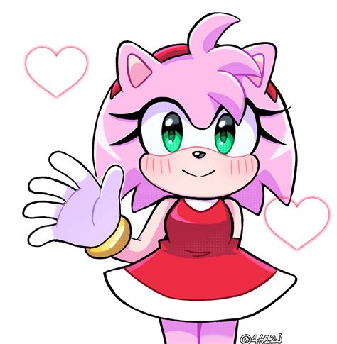 188008 Safe Artist 4622j Amy Rose Sonic Eulipotyphlan Hedgehog Mammal Anthro Sega