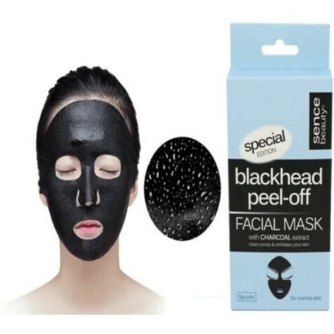 SENCE BEAUTY masque visage Blackhead peel off à l extrait de charbon