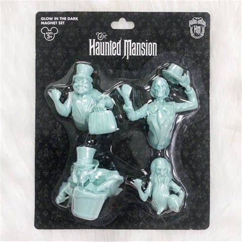 Disney Parks Haunted Mansion Magnet Set On Mercari Hatbox Ghost Glow