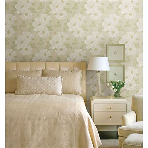 Modern Floral Bedroom Wallpaper - Mural Wall