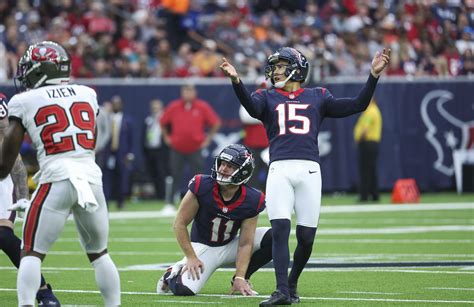 Texans Release K Matt Ammendola With Kaimi Fairbairn