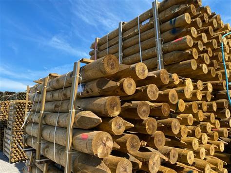 Agricultural Round Timber Fence Posts | Decking Delivery | Quality timber