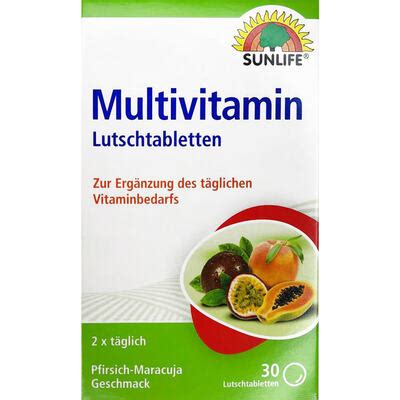 Вітаміни Sunlife Multivitamin таблетки д/розсмок. №30 : інструкція ...