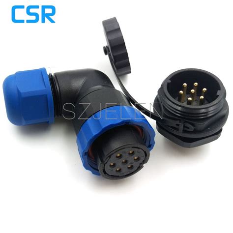 Sd Ta Zm Ip Degree Elbow Waterproof Pin Connector Led Power