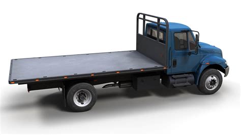 International Durastar Flatbed Truck - 3D Model by Veaceslav Condraciuc