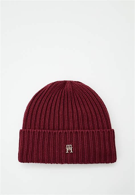 Шапка Tommy Hilfiger, цвет: бордовый, RTLADD839601 — купить в интернет ...