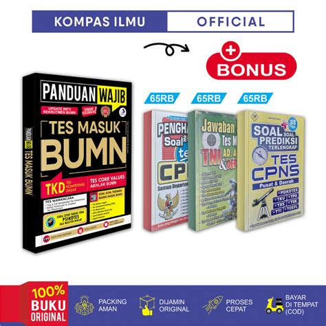 Jual Best Seller Buku Bumn Kompas Ilmu Buku Panduan Wajib Tes Masuk