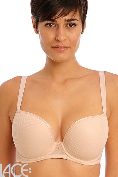 Freya Lingerie Tailored Push Up Bh F J Cup Natural Beige Lace De