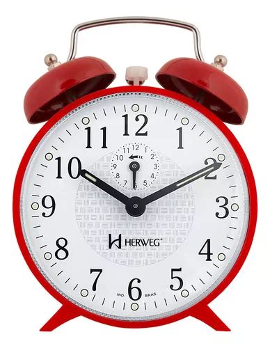 Reloj Despertador Herweg Con Forma De Campana Roja MercadoLibre