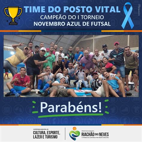 Prefeitura Municipal de Riachão das Neves Novembro Azul de Futsal