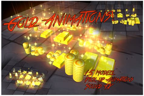 The Gold Pick Up Pack 3d Props Unity Asset Store