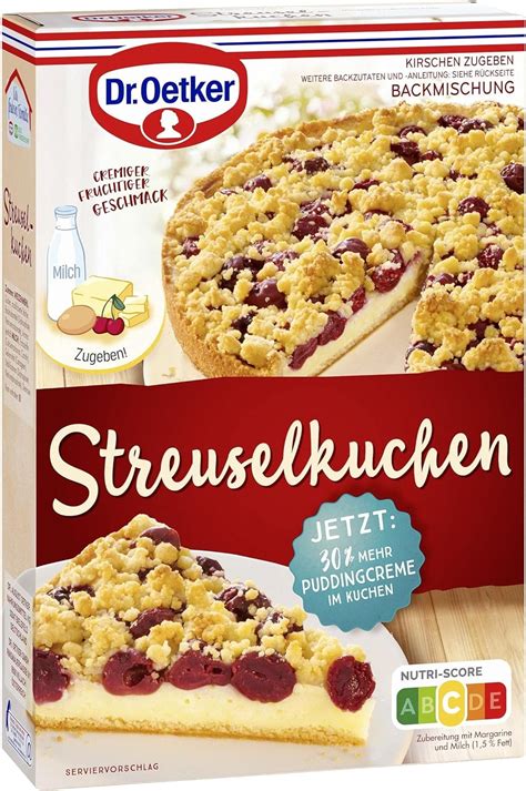 Dr Oetker Streusel Kuchen Er Pack X G Backmischung F R