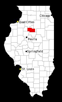 Location of Marshall County, IL, USA