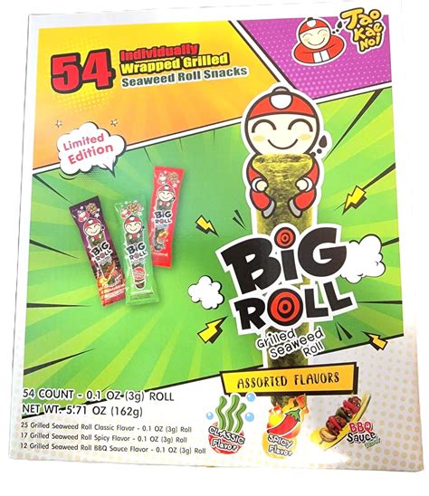 Amazon Big Roll Grilled Seaweed Snacks By Tao Kae Noi Classic