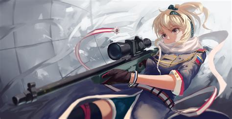 Anime Sniper Girl Wallpapers Wallpaper Cave