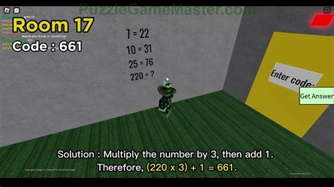 Puzzle Doors Level Roblox Answer With Explanations Puzzle Game
