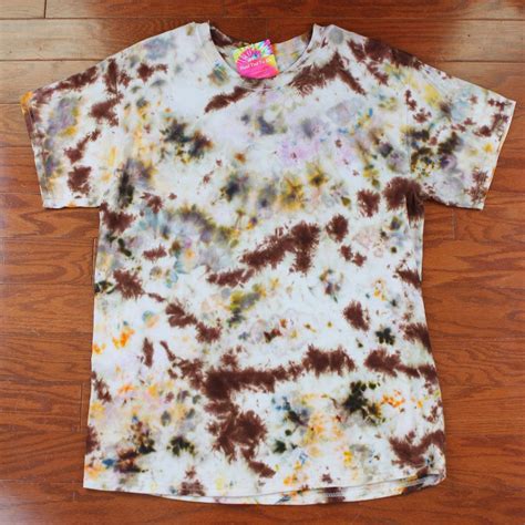 Adult Large Mini Cow Pattern Crumple Ice Tie Dye Shirt Etsy Uk