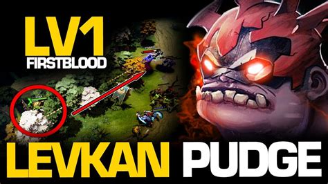 How To Get First Blood At Level 1 By Pudge LEGENDARY Levkan Pudge Is