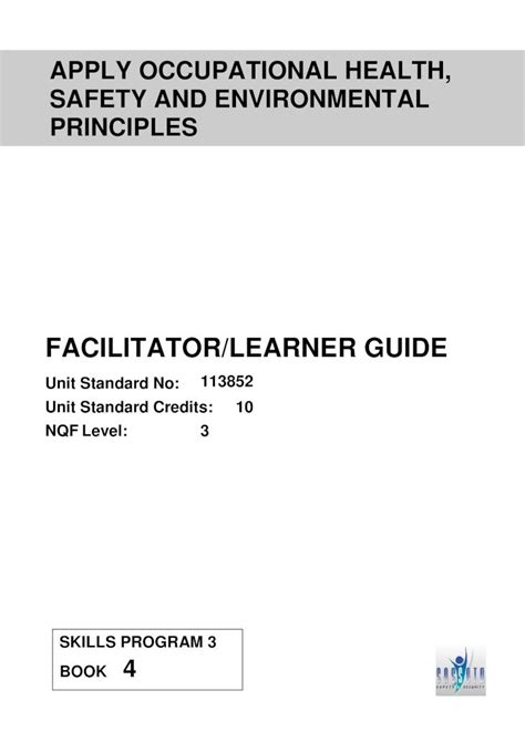 PDF 113852 Learner Guide OSHAosha Co Za Attachments 113852