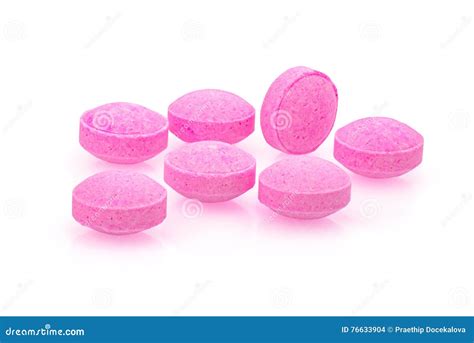 Pink Pills Closeup Drug Macro Photography Stock Photo Image Of