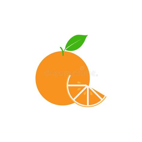 Orange Fruit Clip Art Graphic Design Template Vector Isolated Stock Vector - Illustration of ...