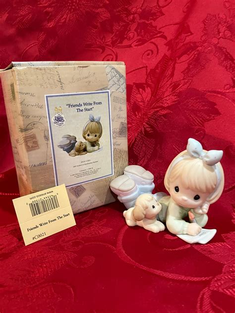 Precious Moments Friends Write From The Start C0021 Rare Membership Etsy