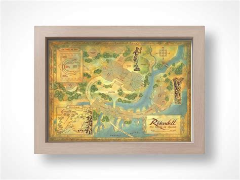 The Rivendell map Tolkien map middle earth map the lord of | Etsy