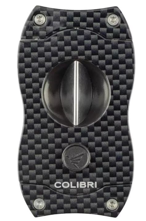 Colibri V Cut Kerbschnitt Zigarrencutter Carbon Schwarz Raucher Xxl