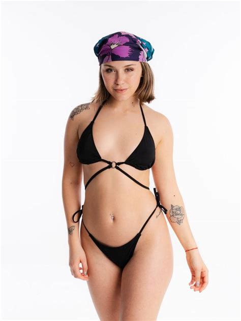 Malla Bikini Tri Ngulo Con Argolla Y Less Para Atar Tricot Adorate