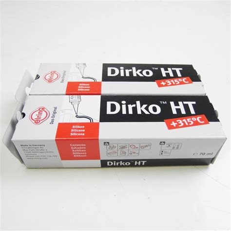 2x Dichtmasse ELRING DIRKO SCHWARZ A 70ml 006 553 Von 60 C Bis 315