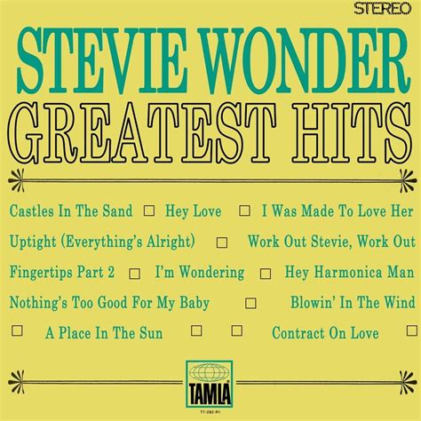 When Did Stevie Wonder Release Greatest Hits