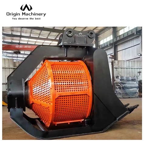 Excavator Hydraulic 360 Degree Rotary Screening Sieve Bucket For 18 25