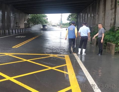 豪雨夜襲台中海線 蔡其昌勘災淹水地區