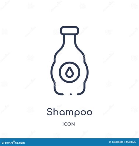 Linear Shampoo Icon From Beauty Outline Collection Thin Line Shampoo