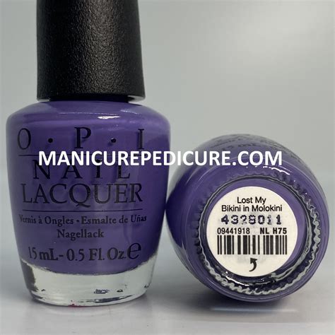 OPI Polish NL H Lost My Bikini In Molokini Manicure Pedicure