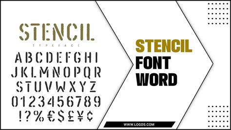 Stencil Font Word - Unlock Design Prowess