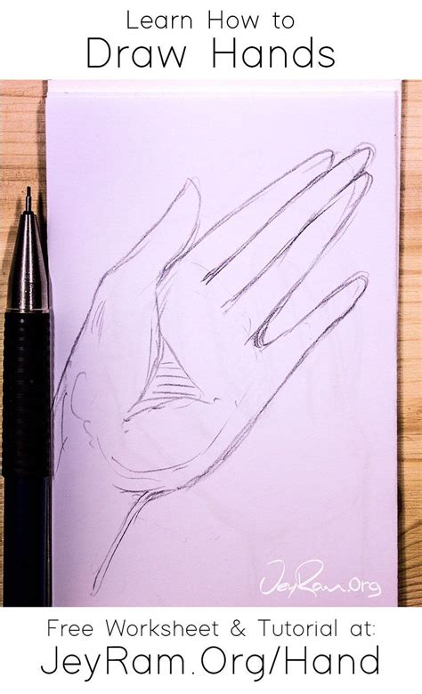 How To Draw Hands Free Worksheet Step By Step Tutorial Artofit