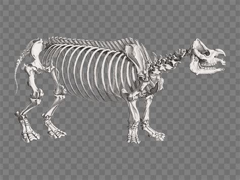 Rhino Skeleton Graphic by El Cutter · Creative Fabrica